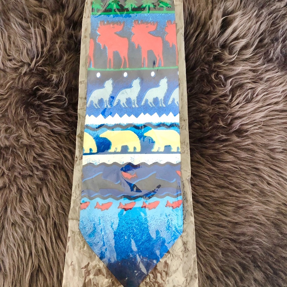 Alaska Wilderness Collection Animal Pattern Tie